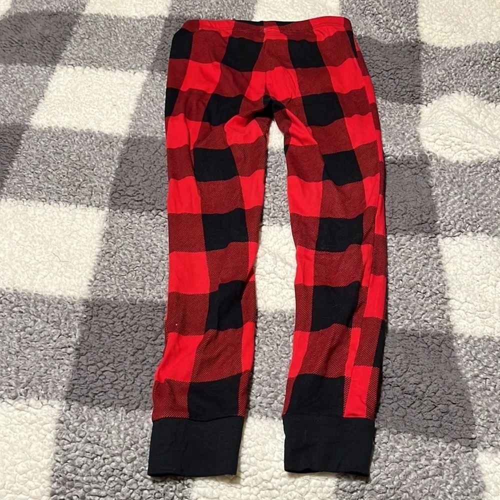 Old Navy Girls Boys Buffalo Plaid Buffalo Check Red Black Pajama Bottoms XL
